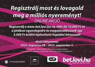 Regisztrálj most a bet.lovi.hu-ra! - online akció