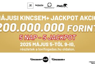 Újabb 200 millió Ft jackpot a Kincsem+ játékon!