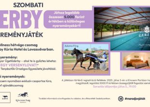 SZOMBATI DERBY NYEREMÉNYJÁTÉK - Játssz legalább összesen 5.000 Ft értékben a különleges nyereményekért!