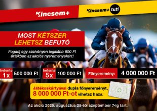 Kincsem+ promóció a Szerencsejáték Zrt. hálózatában!