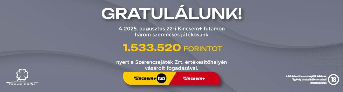 Gratulálunk a milliós nyereményhez!