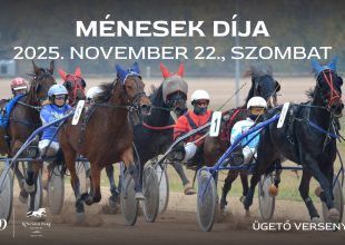 MÉNESEK DÍJA ÉS ÖSSZESEN 200.000 FT JACKPOT A SZOMBATI ÜGETŐN