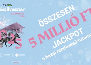 ÖSSZESEN 5 MILLIÓ FORINT JACKPOT AZ ÜGETŐSZILVESZTEREN