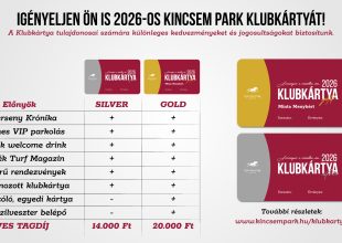 Igényeljen Ön is Kincsem Park Klubkártyát!
