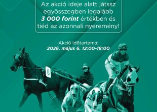 JÁTSSZ ÉS NYERJ LÓVERSENYFOGADÁSSAL! - Fogadószelvényed mellé most ajándék jár!