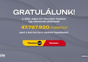 Gratulálunk a legújabb bet.lovi.hu milliomosunknak!