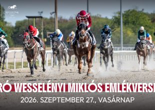 BÁRÓ WESSELÉNYI MIKLÓS EMLÉKVERSENY A GALOPPON - KEZDÉS 13 ÓRAKOR